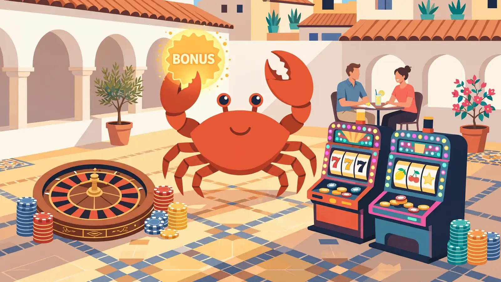Casino online con bonus Crab: condiciones y juegos